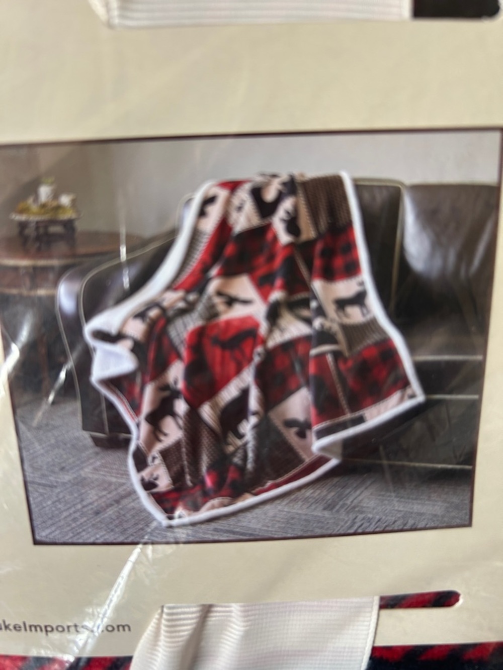 Regal Comfort “Lodge Life” Flannel Throw Blanket